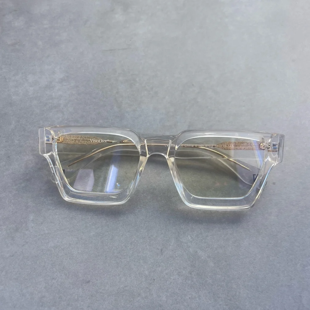 Clear Blue Light Content Glasses